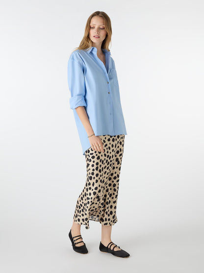 Haydon Boyfriend Shirt in Blue