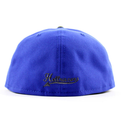 Hellrazors (Blue Devils) New Era 59Fifty Fitted Hat (Majestic Blue Black Gray Under Brim)
