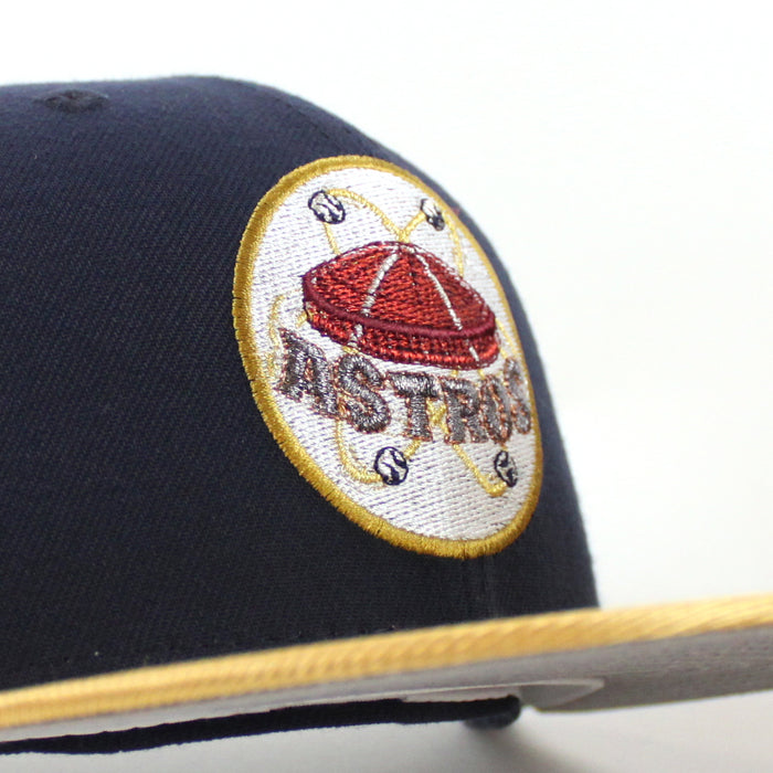Houston Astros 1968 All Star Game New Era 59Fifty Fitted Hat (Navy Metallic Gold Gray Under Brim)
