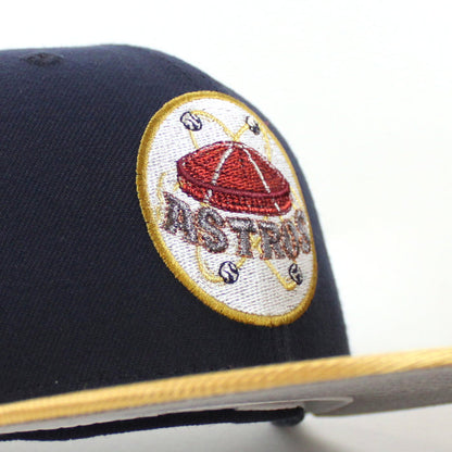 Houston Astros 1968 All Star Game New Era 59Fifty Fitted Hat (Navy Metallic Gold Gray Under Brim)