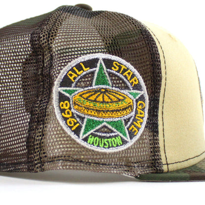 Houston Astros 1968 All Star Game New Era 59Fifty Fitted Hat (Vegas Gold Mesh WoodLand Camo Gray Under Brim)