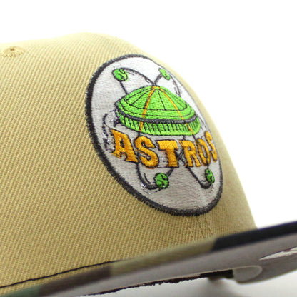 Houston Astros 1968 All Star Game New Era 59Fifty Fitted Hat (Vegas Gold Mesh WoodLand Camo Gray Under Brim)