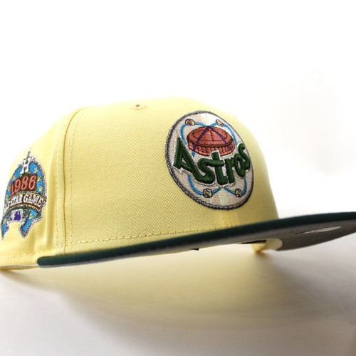 Houston Astros 1980 All Star Game New Era 59Fifty Fitted Hat (Soft Yellow Green Storm Gray Under Brim)