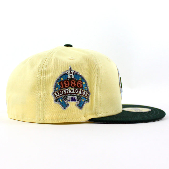 Houston Astros 1980 All Star Game New Era 59Fifty Fitted Hat (Soft Yellow Green Storm Gray Under Brim)