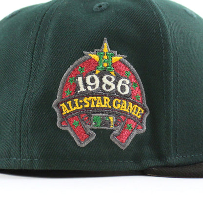 Houston Astros 1986 All Star Game New Era 59Fifty Fitted Hat (Green Black Gray Under Brim)