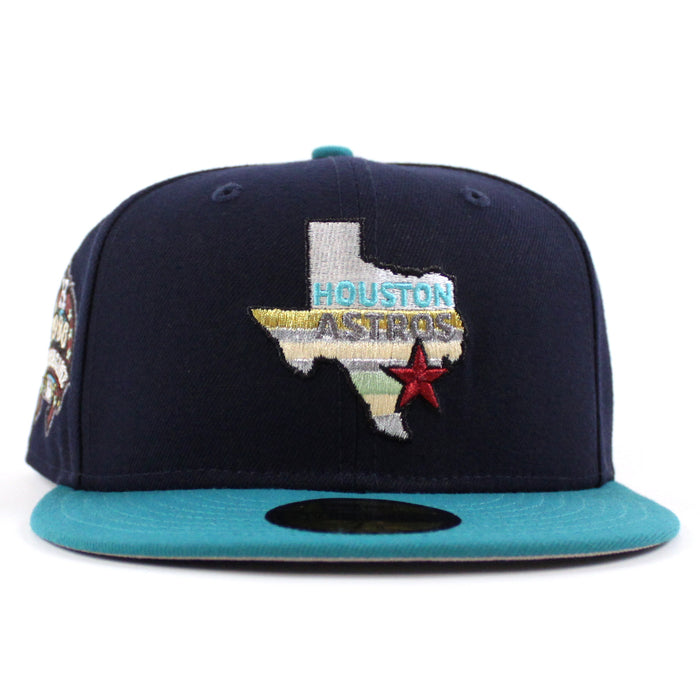 Houston Astros 1986 All Star Game New Era 59Fifty Fitted Hat (Navy Aqua Gray Under Brim)