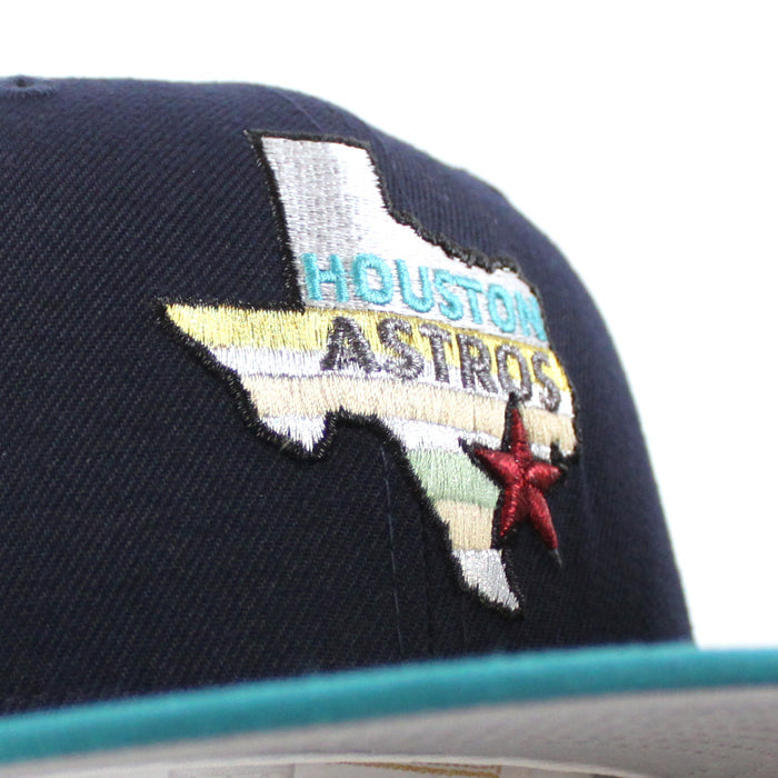 Houston Astros 1986 All Star Game New Era 59Fifty Fitted Hat (Navy Aqua Gray Under Brim)