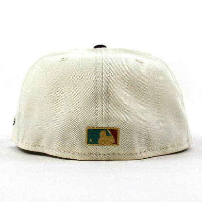 Houston Astros 20 YEARS New Era 59Fifty Fitted Hat (CHROME WHITE  NIGHT SHIFT NAVY RUST ORANGE Under Brim)