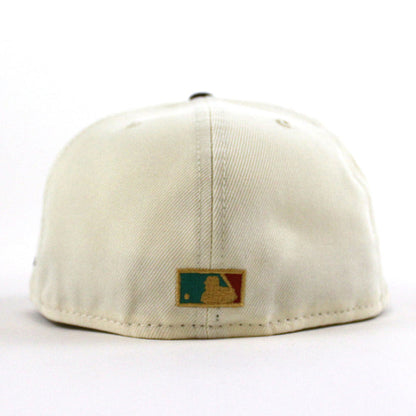 Houston Astros 20 Years Patch New Era 59Fifty Fitted Hat (Chrome White Night Shift Navy Rust Under Brim)