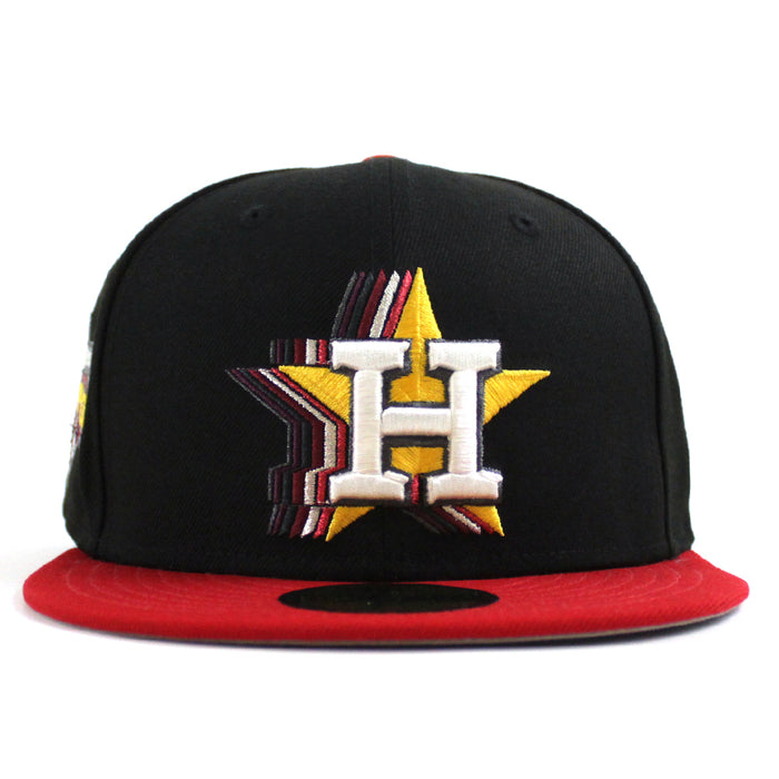 Houston Astros 2022 World Series Champions New Era 59Fifty Fitted Hat (Black RED Gray Under Brim)