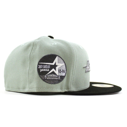 Houston Astros 35 Great Years New Era 59Fifty Fitted Hat (Everest Green Black Gray Under Brim)