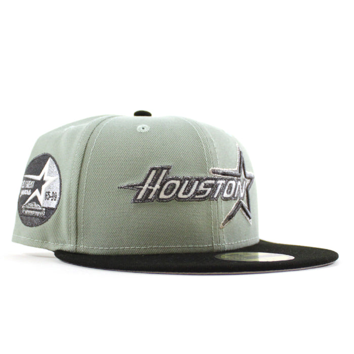 Houston Astros 35 Great Years New Era 59Fifty Fitted Hat (Everest Green Black Gray Under Brim)