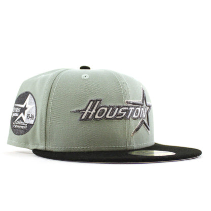 Houston Astros 35 Great Years New Era 59Fifty Fitted Hat (Everest Green Black Gray Under Brim)