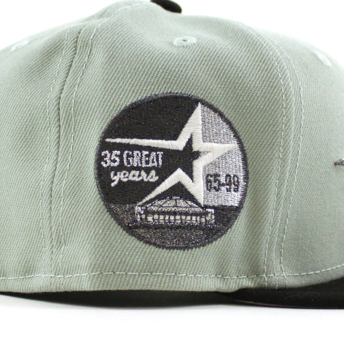 Houston Astros 35 Great Years New Era 59Fifty Fitted Hat (Everest Green Black Gray Under Brim)