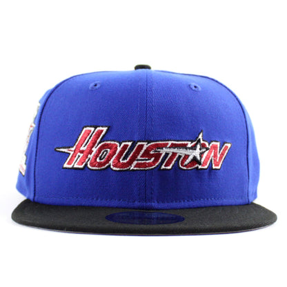 Houston Astros 35 Years New Era 59Fifty Fitted Hat (Majestic Blue Black Gray Under Brim)