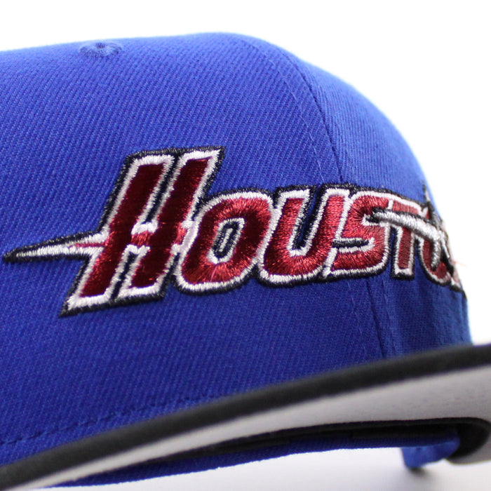 Houston Astros 35 Years New Era 59Fifty Fitted Hat (Majestic Blue Black Gray Under Brim)