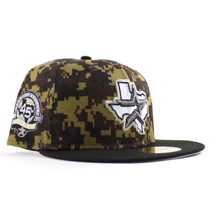 Houston Astros 45th Anniversary New Era 59Fifty Fitted Hat (Digital DESERT CAMO Black Gray Under Brim)