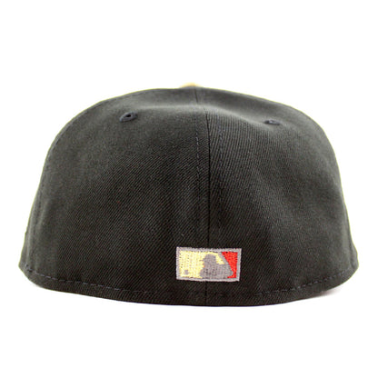 Houston Astros 50Th Anniversary 1962-2012 New Era 59Fifty Fitted Hat (Black Vegas Gold Red Under Brim)