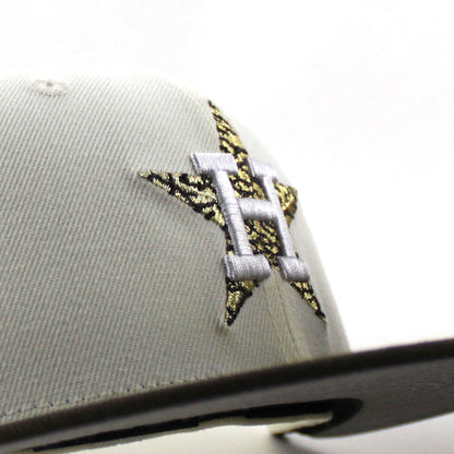 Houston Astros 50th Anniversary New Era 59Fifty Fitted Hat (Chrome White Walnut Gray Under Brim)