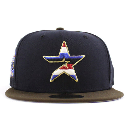 Houston Astros 50th Anniversary New Era 59Fifty Fitted Hat (Navy Walnut Gray Under Brim)
