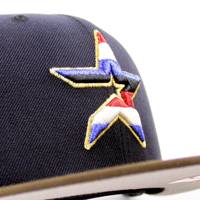 Houston Astros 50th Anniversary New Era 59Fifty Fitted Hat (Navy Walnut Gray Under Brim)