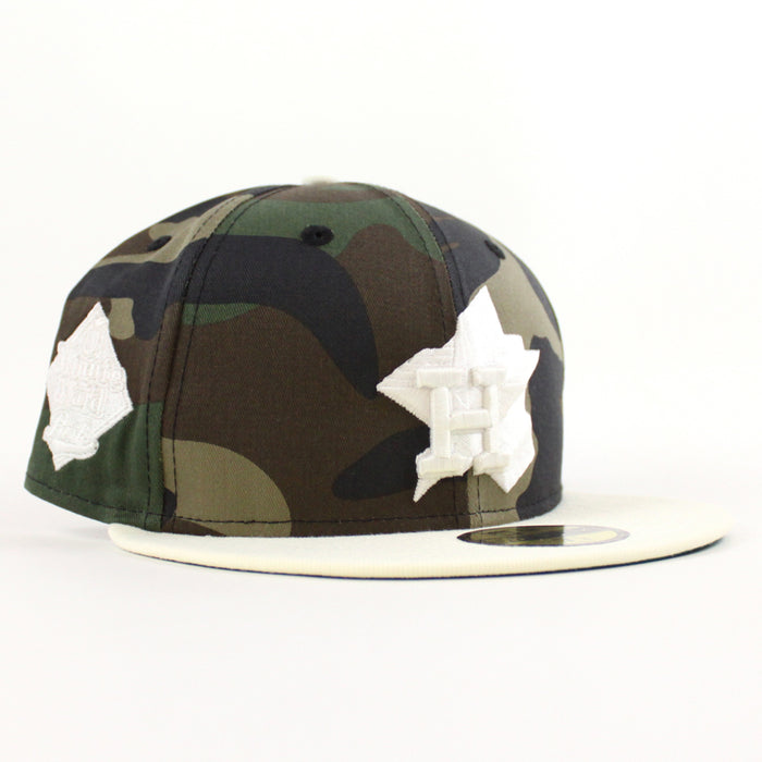 Houston Astros 60 YEARS New Era 59Fifty Fitted Hat (Camo Chrome White GREEN Under Brim)