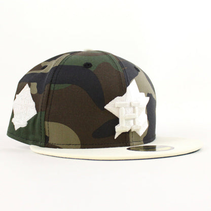 Houston Astros 60 YEARS New Era 59Fifty Fitted Hat (Camo Chrome White GREEN Under Brim)