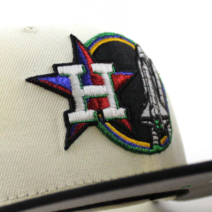 Houston Astros Apollo 11 New Era 59Fifty Fitted Hat (Chrome White Black Gray Under Brim)