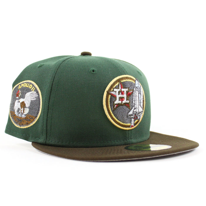 Houston Astros Apollo 11 New Era 59Fifty Fitted Hat (Mountain Green Walnut Gray Under Brim)