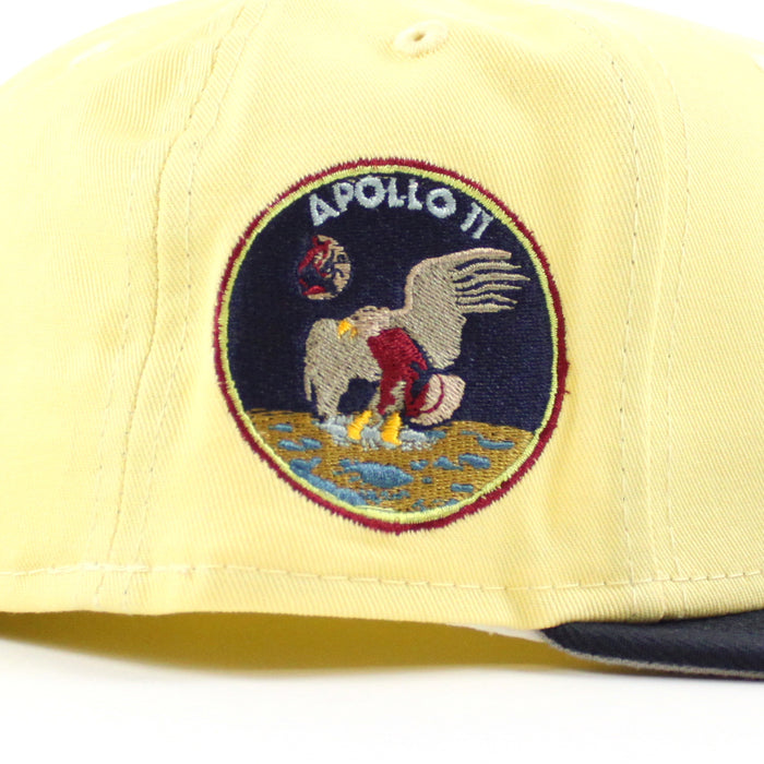 Houston Astros Apollo 11 New Era 59Fifty Fitted Hat (SOFT YELLOW NIGHT SHIFT NAVY GRAY Under Brim)