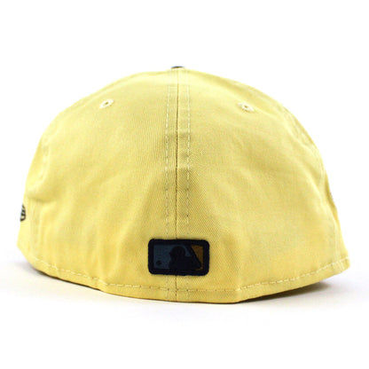 Houston Astros Apollo 11 New Era 59Fifty Fitted Hat (SOFT YELLOW NIGHT SHIFT NAVY GRAY Under Brim)