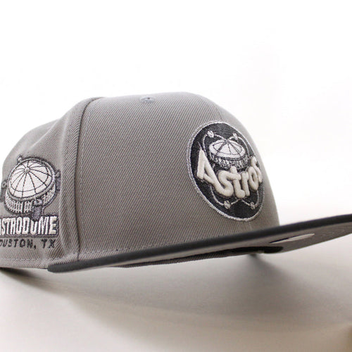 Houston Astros Astro Dome New Era 59Fifty Fitted Hat (Gray Graphite Gray Under Brim)