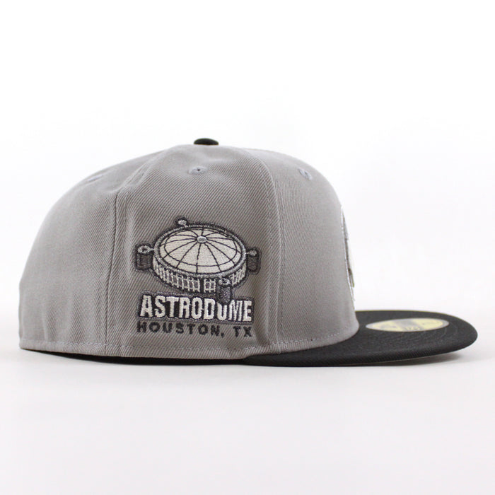 Houston Astros Astro Dome New Era 59Fifty Fitted Hat (Gray Graphite Gray Under Brim)