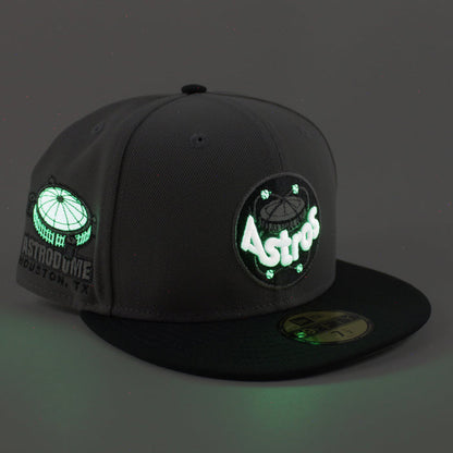Houston Astros Astro Dome New Era 59Fifty Fitted Hat (Gray Graphite Gray Under Brim)