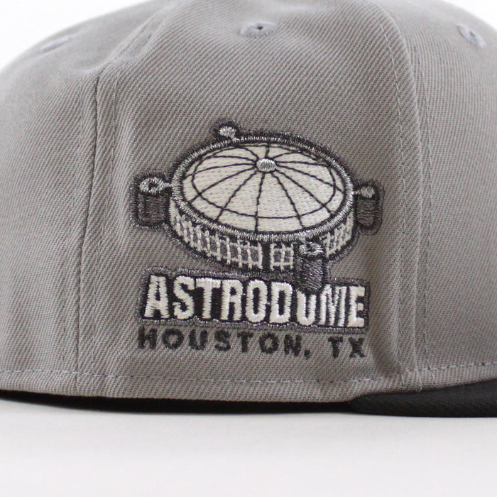 Houston Astros Astro Dome New Era 59Fifty Fitted Hat (Gray Graphite Gray Under Brim)