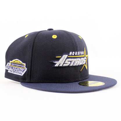Houston Astros Astro Dome New Era 59Fifty Fitted Hat (Navy Gray Under Brim)
