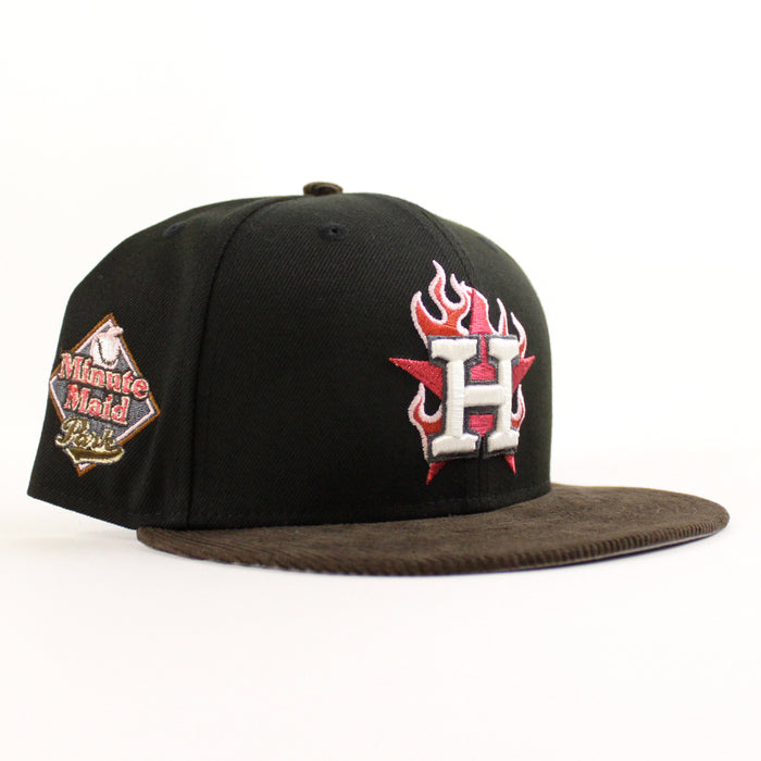 Houston Astros Minute Maid Park New Era 59Fifty Fitted Hat (Black Brown Gray Under Brim)