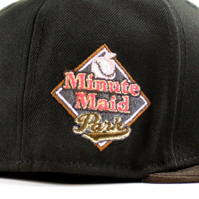 Houston Astros Minute Maid Park New Era 59Fifty Fitted Hat (Black Brown Gray Under Brim)