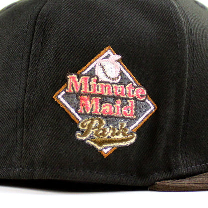 Houston Astros Minute Maid Park New Era 59Fifty Fitted Hat (Black Brown Gray Under Brim)