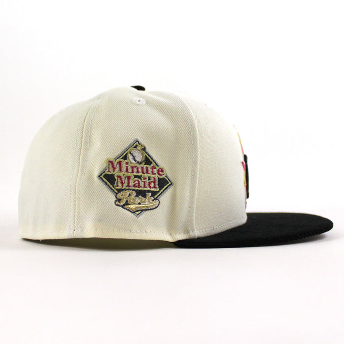 Houston Astros Minute Maid Park New Era 59Fifty Fitted Hat (Chrome White Black Gray Under Brim)