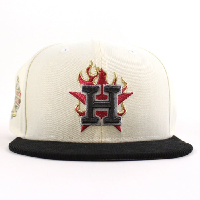 Houston Astros Minute Maid Park New Era 59Fifty Fitted Hat (Chrome White Black Gray Under Brim)