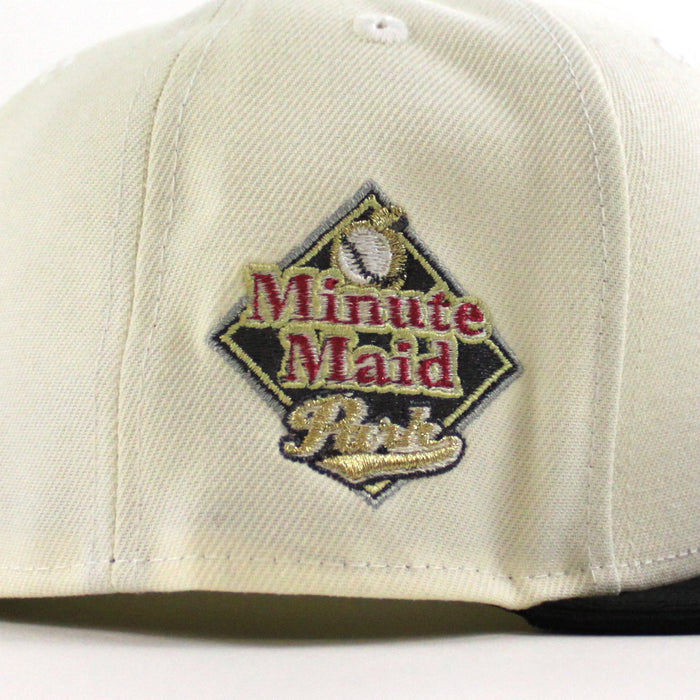Houston Astros Minute Maid Park New Era 59Fifty Fitted Hat (Chrome White Black Gray Under Brim)