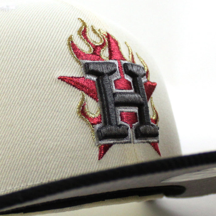 Houston Astros Minute Maid Park New Era 59Fifty Fitted Hat (Chrome White Black Gray Under Brim)