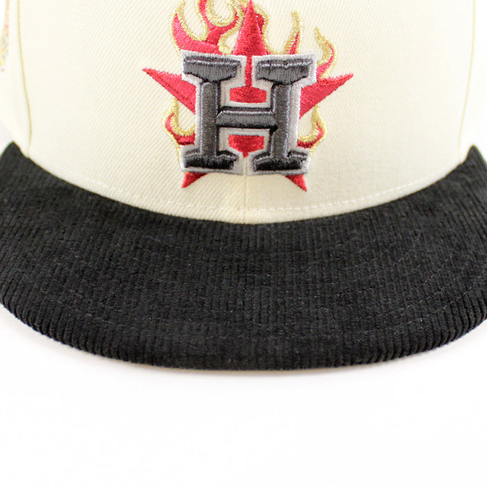 Houston Astros Minute Maid Park New Era 59Fifty Fitted Hat (Chrome White Black Gray Under Brim)