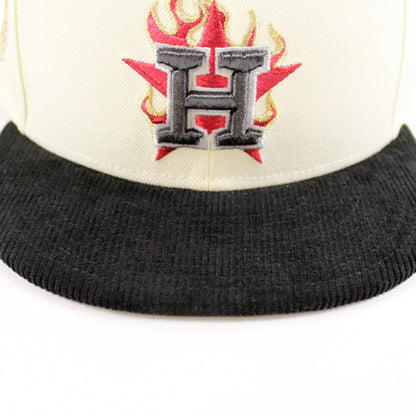 Houston Astros Minute Maid Park New Era 59Fifty Fitted Hat (Chrome White Black Gray Under Brim)