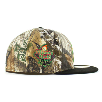 Houston Astros Minute Maid Park New Era 59Fifty Fitted Hat (Real Tree Camo Black Green Under Brim)