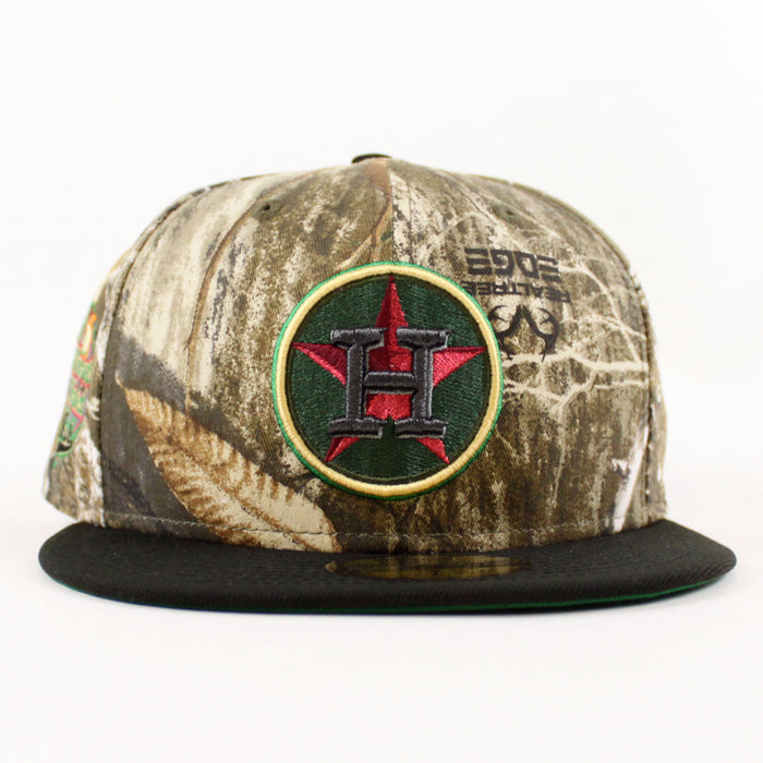 Houston Astros Minute Maid Park New Era 59Fifty Fitted Hat (Real Tree Camo Black Green Under Brim)