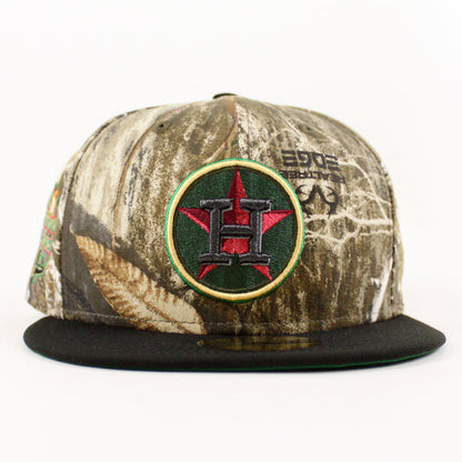 Houston Astros Minute Maid Park New Era 59Fifty Fitted Hat (Real Tree Camo Black Green Under Brim)