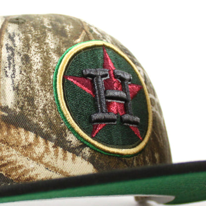 Houston Astros Minute Maid Park New Era 59Fifty Fitted Hat (Real Tree Camo Black Green Under Brim)