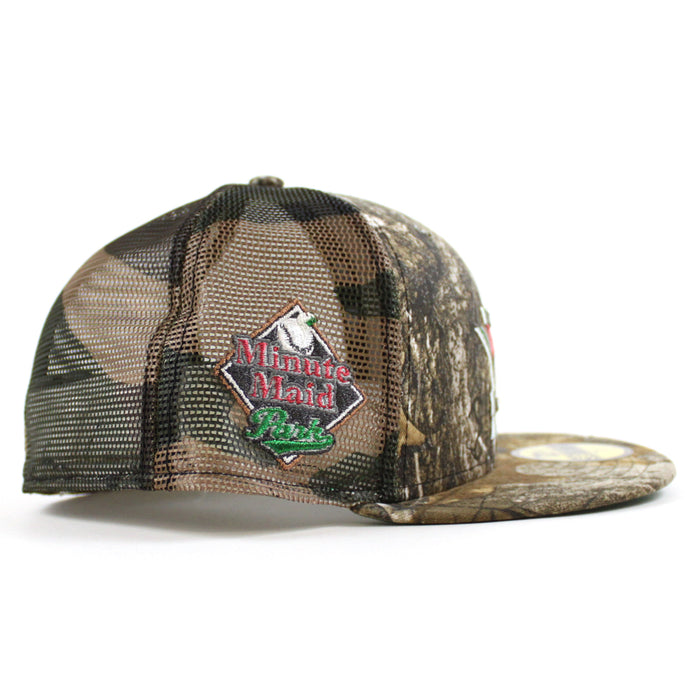 Houston Astros Minute Maid Park New Era 59Fifty Fitted Hat (Real Tree Camo Green Under Brim)